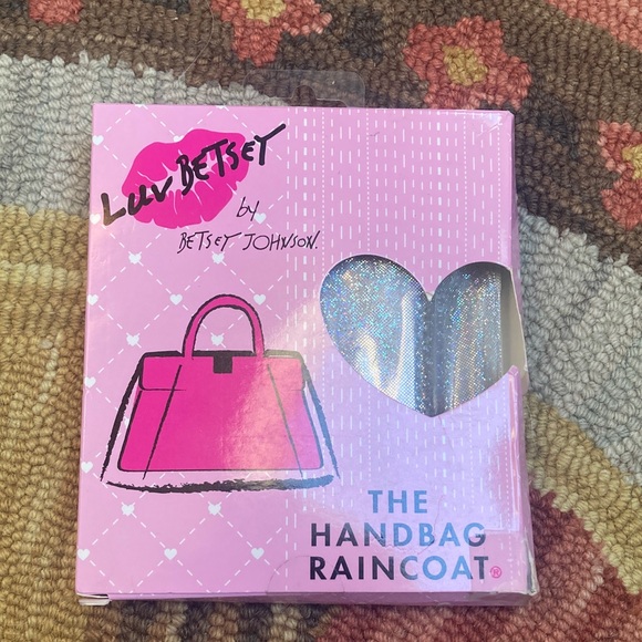 Betsey Johnson Handbags - Betsey Johnson Glittery Handbag Raincoat